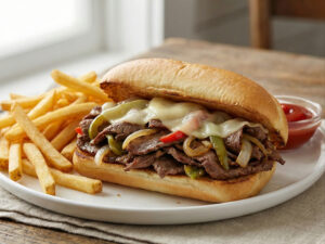 Philly Cheesesteak + Fries +Soda