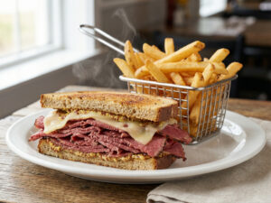 Hot Pastrami + Fries + Free Can Soda