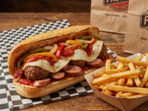 Meatball Sausage Or Ham Sub + Fries +Free Can Soda
