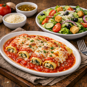 Cannelloni + Salad