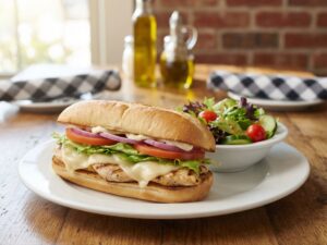 Griled Chiken W Cheese + salad