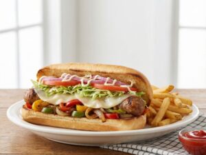 Grilled Sausage Peppers & Onion