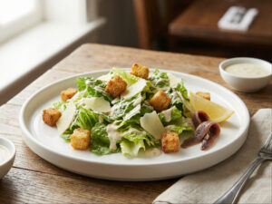 Chicken Caesar Salad + Garlic Bread + Free Can Soda