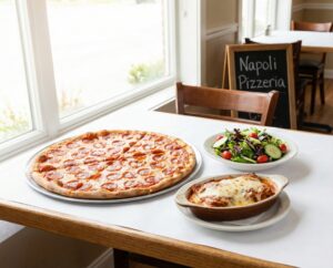 #8 - 16"  Pizza + 1 Topping + 1 lasanga + House Salad Medium + Gralic Bread +  2 Liter Soda