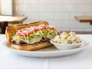 Rost Beef Cheese + salad