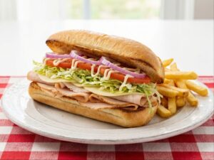 Turkey And Cheese + Fries