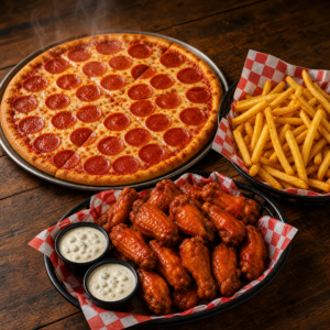 Special - Family Feast: 16" Pizza 1 Topping + 20 Wings + Large Fries