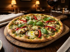 Pesto Chicken Pizza